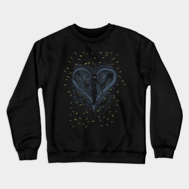 kingdom hearts Darkness Crewneck Sweatshirt by Melroune